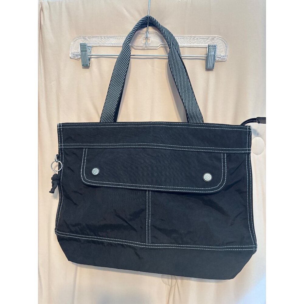 Kippling Tote Black Ginnie Nylon Black Gorilla NWOT